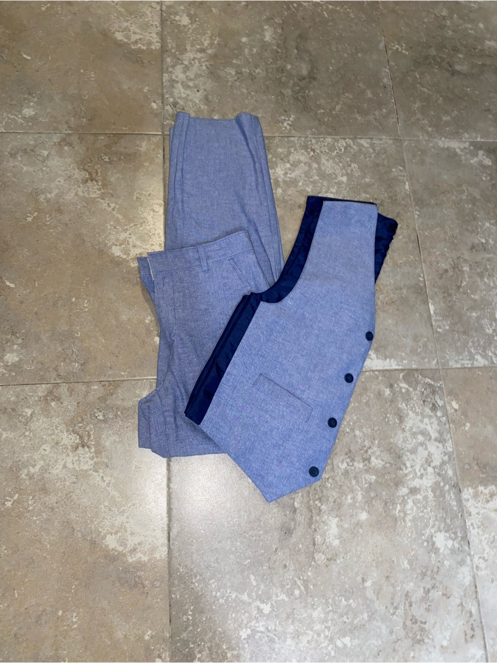 Izod boys Light Blue Dress Pants with light blue vest